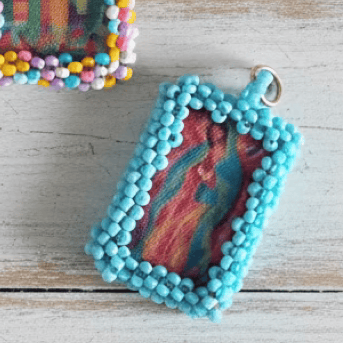 Lady of Guadalupe Charm - Escapulario - Small Virgencita Charm Escapulario | Handmade in Mexico | Camelia