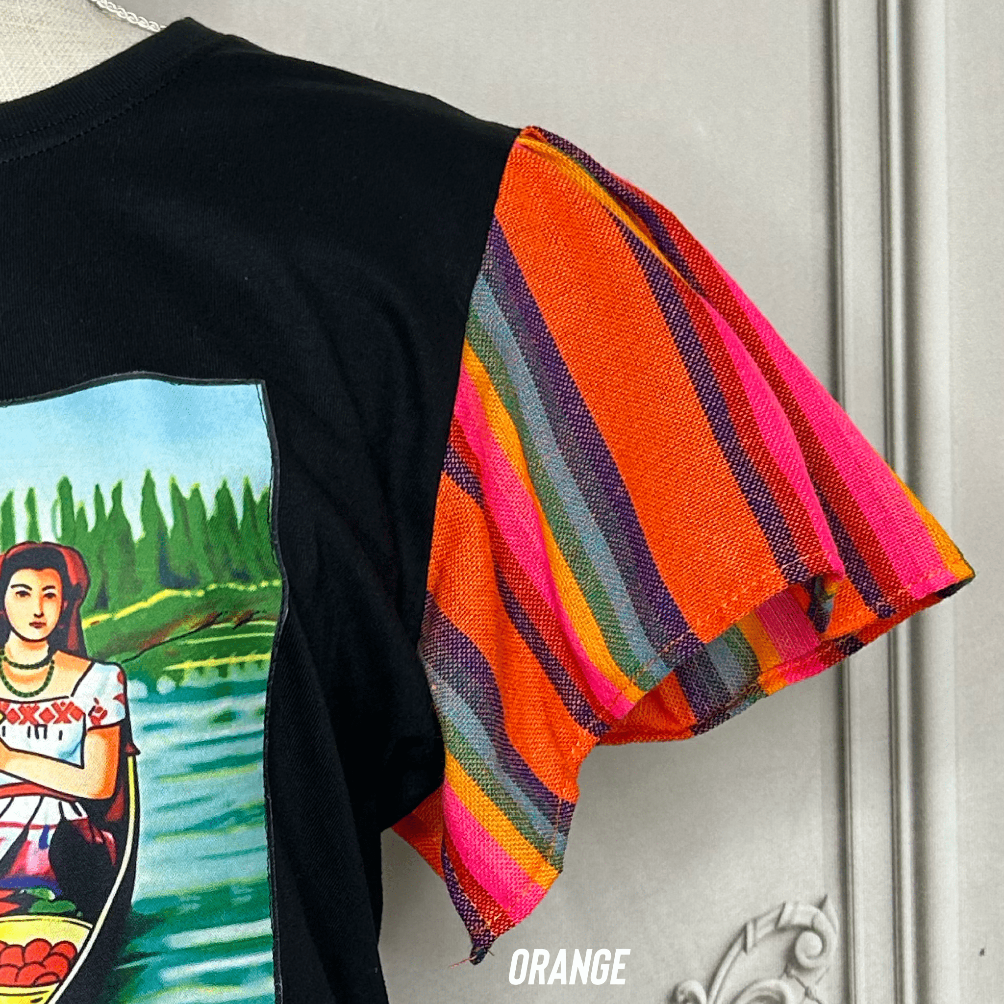 Loteria T-Shirt Cambaya Sleeve -  LA CHALUPA Loteria T-Shirt Cambaya Sleeve -  LA CHALUPA