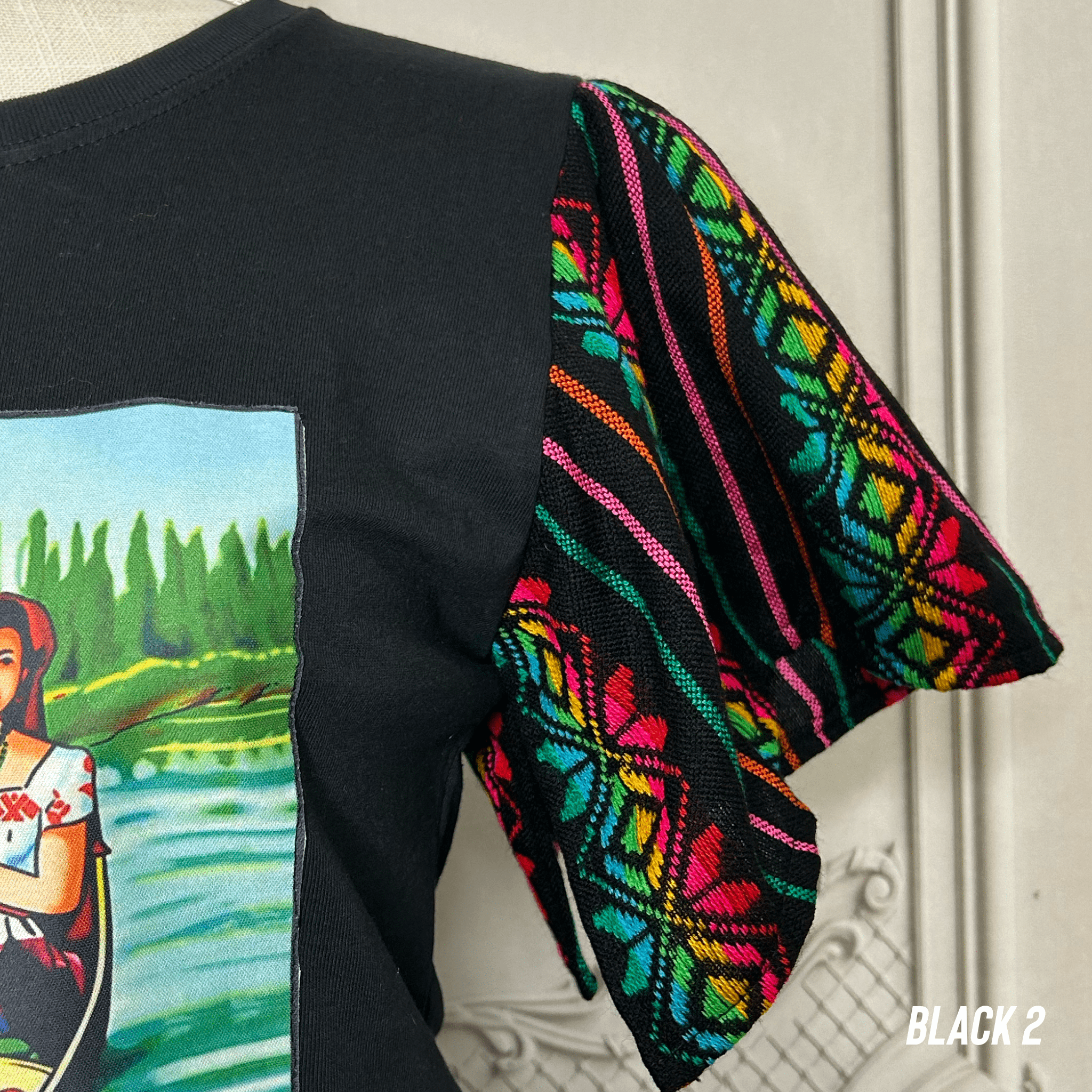 Loteria T-Shirt Cambaya Sleeve -  LA CHALUPA Loteria T-Shirt Cambaya Sleeve -  LA CHALUPA