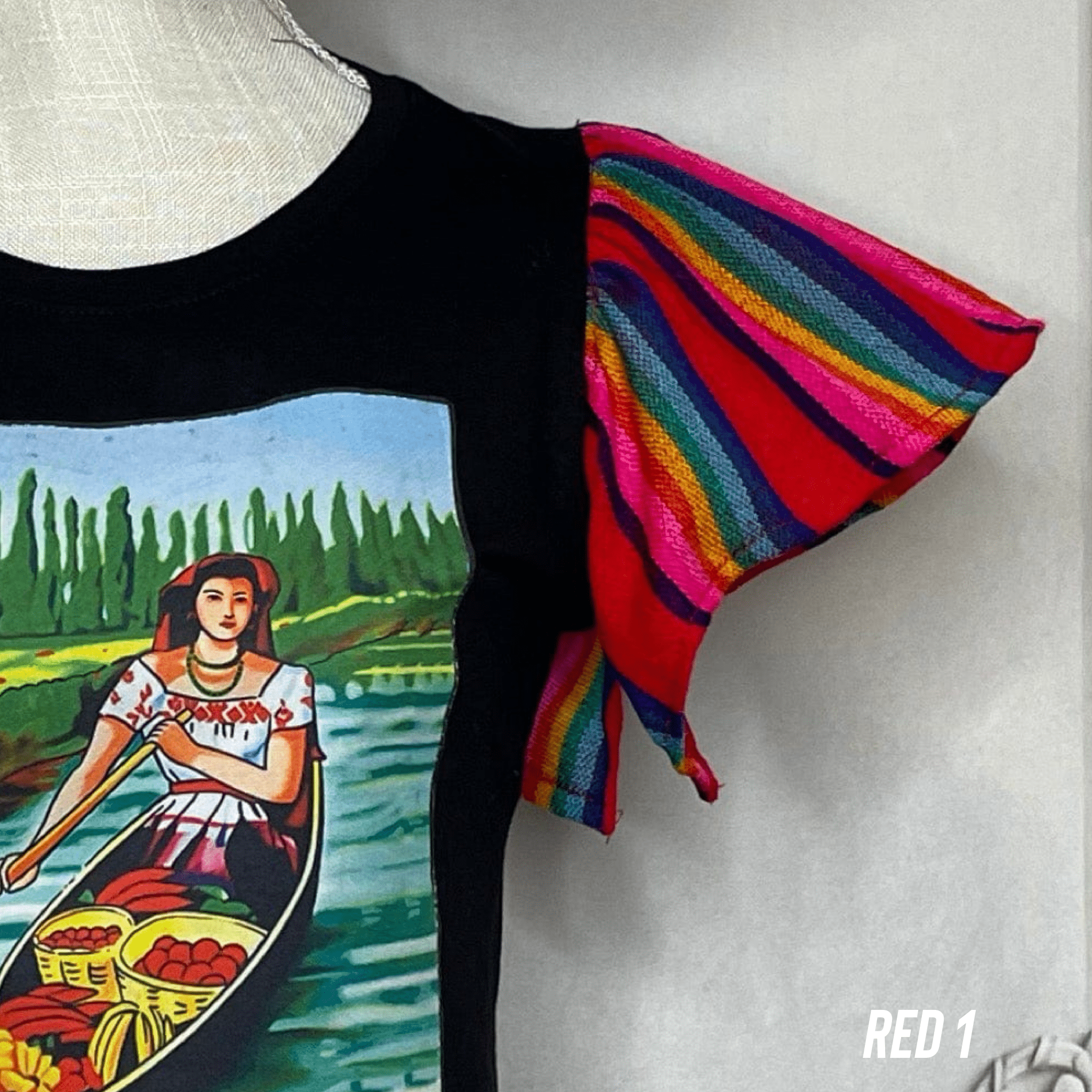 Loteria T-Shirt Cambaya Sleeve -  LA CHALUPA Loteria T-Shirt Cambaya Sleeve -  LA CHALUPA