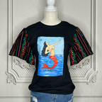 Loteria T-Shirt Cambaya Sleeve - LA SIRENA Loteria T-Shirt Cambaya Sleeve - LA SIRENA