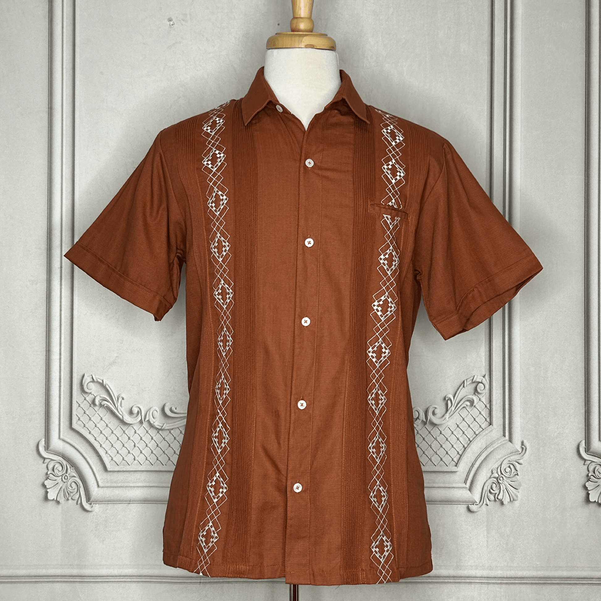 Men's Linen Guayabera - Texas Spirit