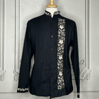 Men's Long Sleeve Linen Guayabera - Filipina Collar Men's Long Sleeve Linen Guayabera - Filipina Collar