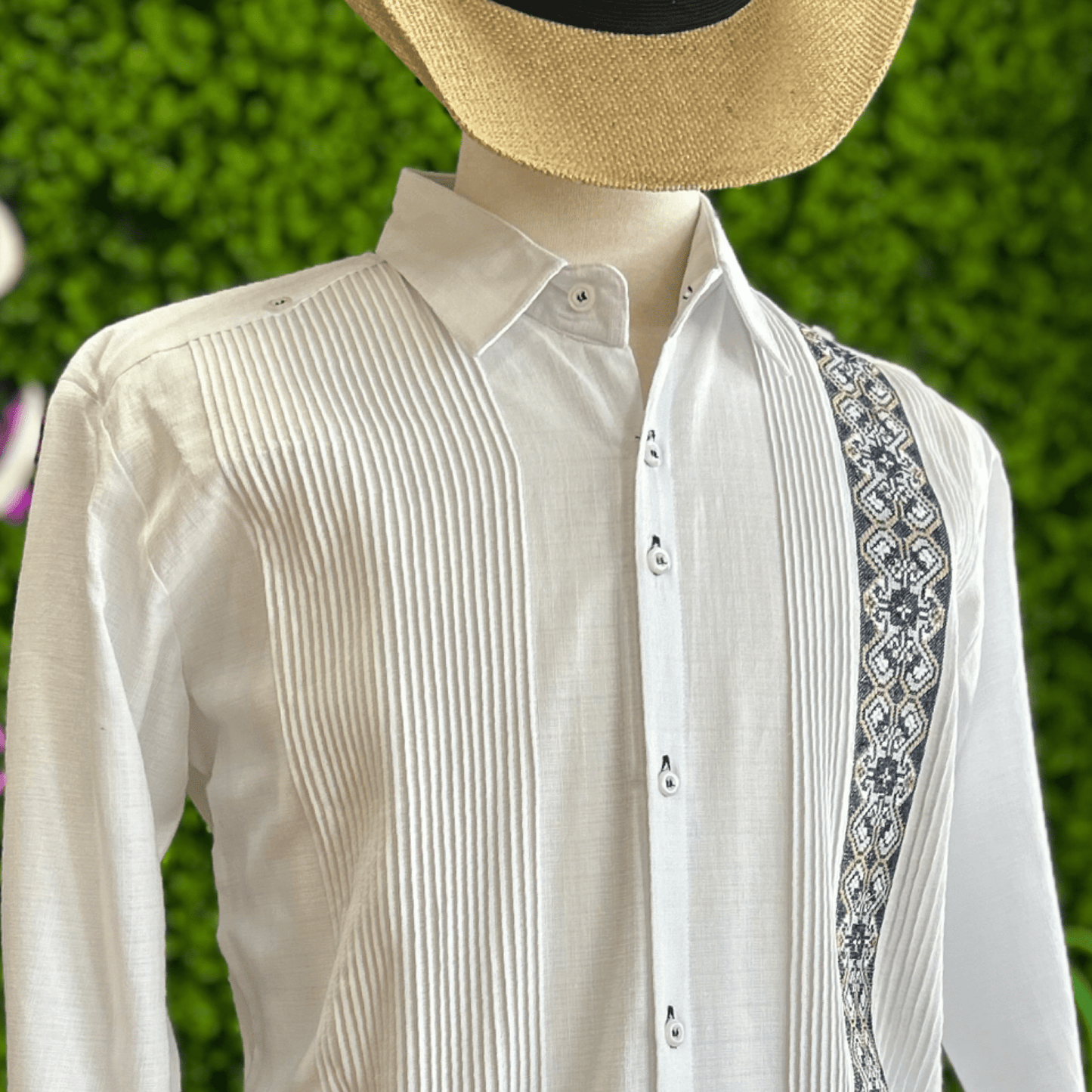 Men's Long Sleeve Linen Guayabera - Sol