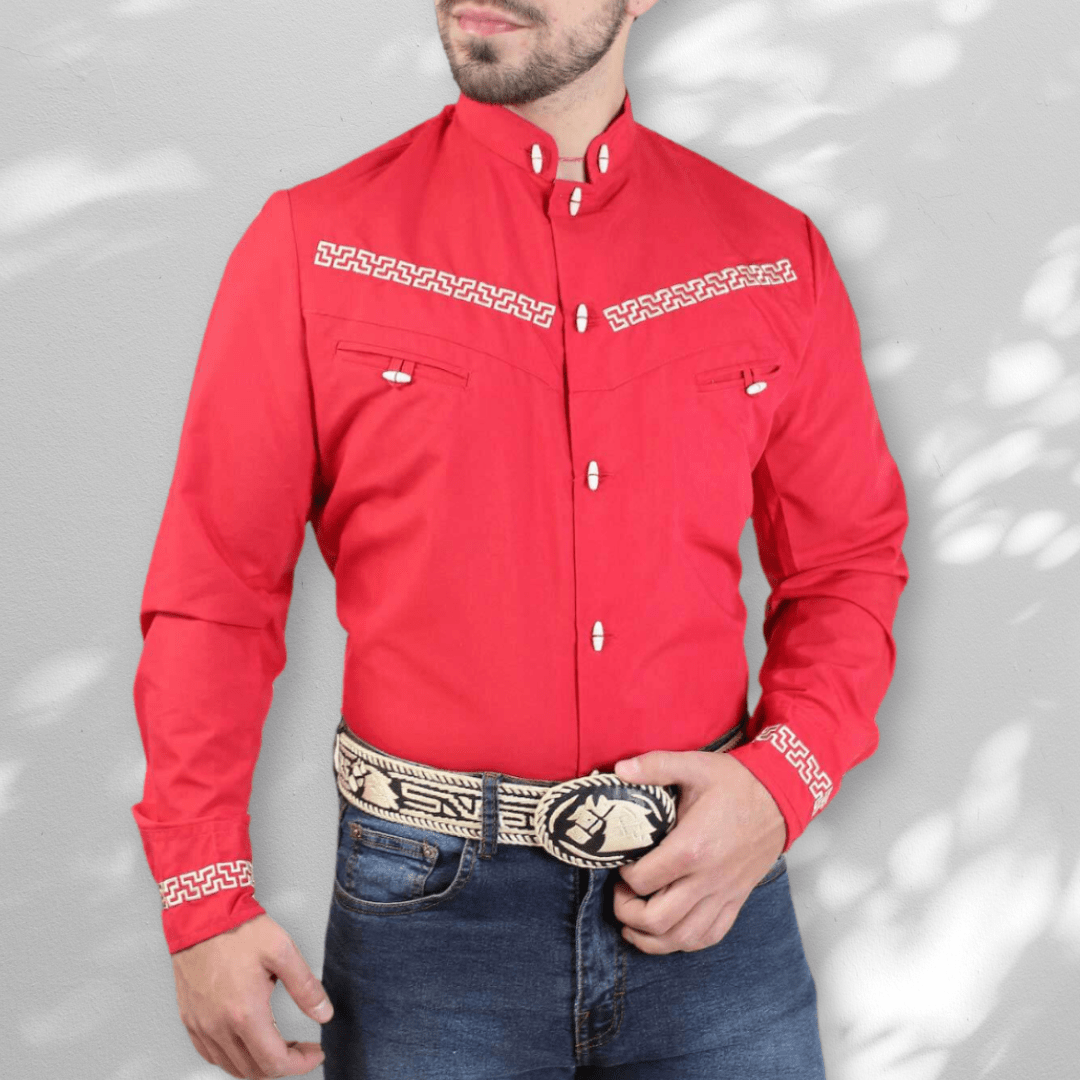 Men's Mexican Western Charro Shirt Men's Mexican Western Charro Shirt