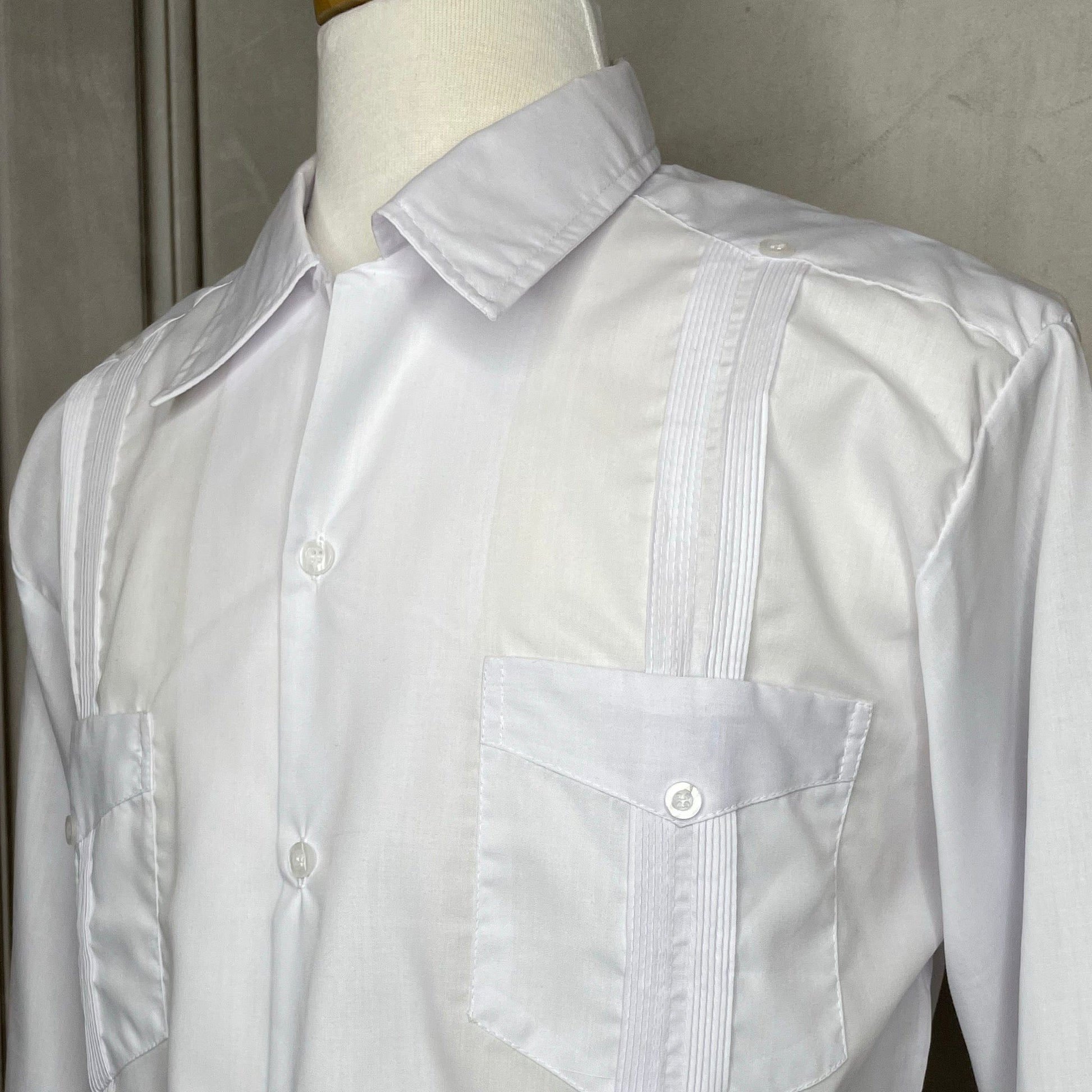 Men's Short Sleeve Guayabera - Traditional 4 Pocket