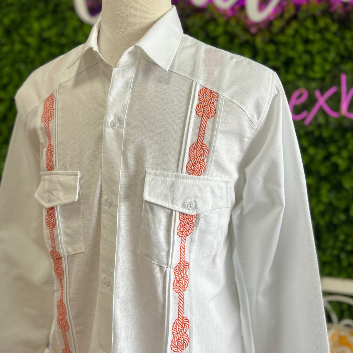 Men's Vaquero Guayabera - Linen Long Sleeve Men's Vaquero Linen Guayabera Short Sleeve | Camelia Mexican Boutique