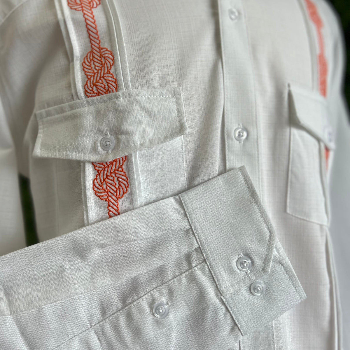 Men's Vaquero Guayabera - Linen Long Sleeve Men's Vaquero Linen Guayabera Short Sleeve | Camelia Mexican Boutique