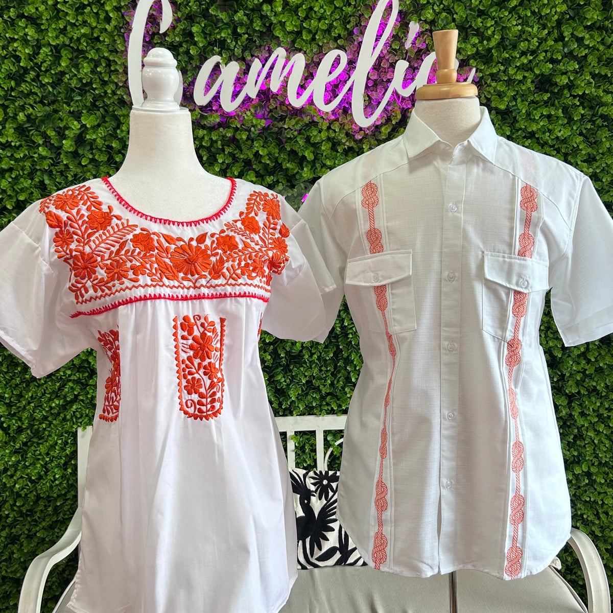 Men's Vaquero Guayabera - Linen Short Sleeve Men's Vaquero Linen Guayabera Short Sleeve | Camelia Mexican Boutique
