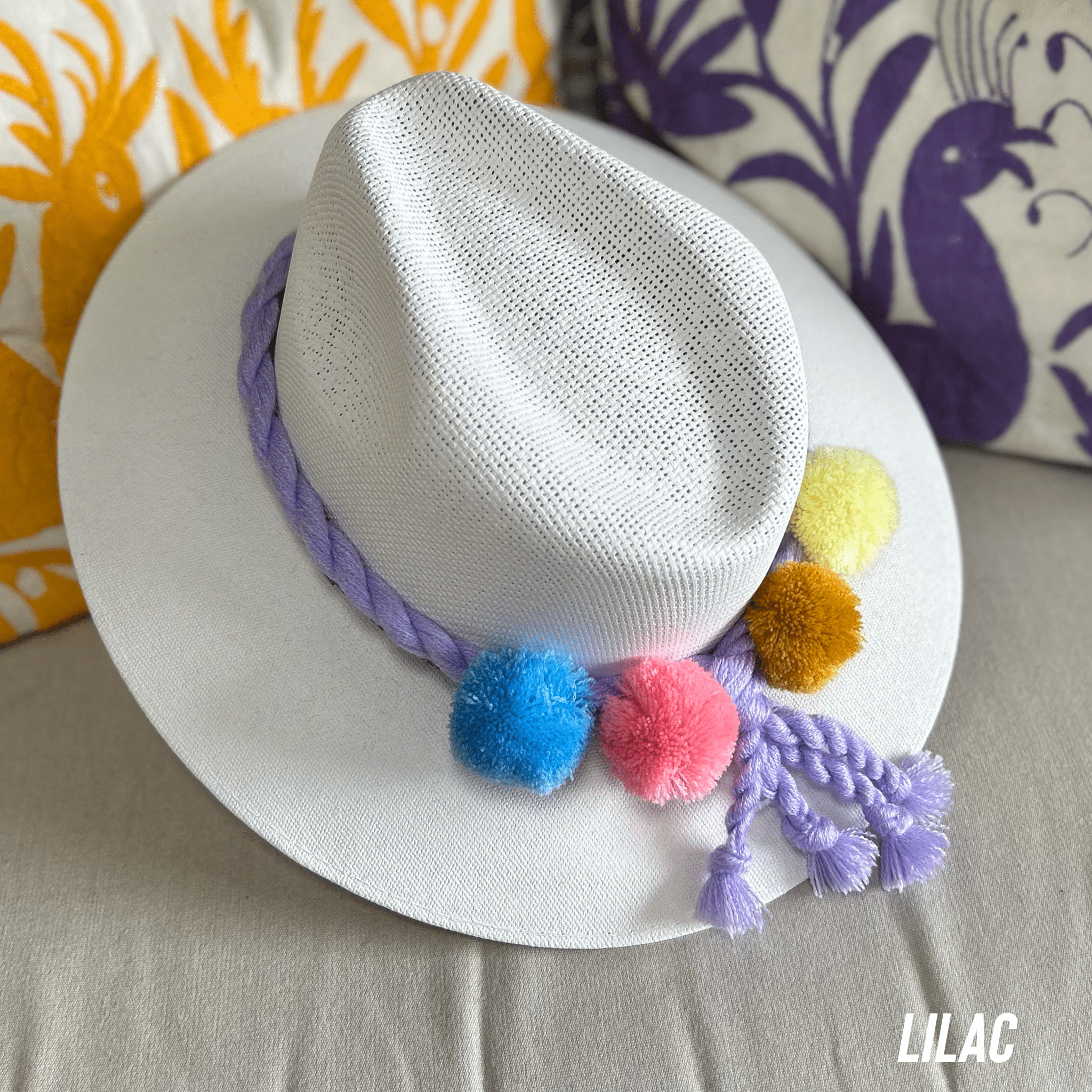 Mexican Braided Pom Pom Hat Band Mexican Braided Pom Pom Hat Band