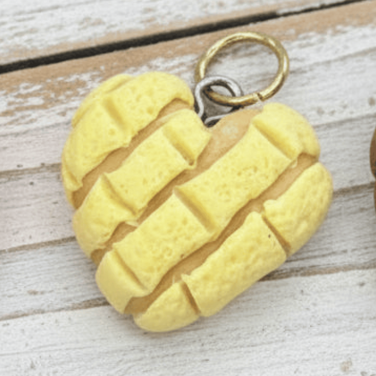 Mexican Bread Heart Concha Charm Mexican Bread Heart Concha Charm | Handmade in Mexico | Camelia