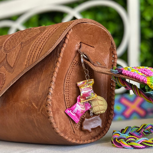 Mexican Charm Keychain - Concha Sweet Bread Mexican Charm Keychain - Concha Sweet Bread