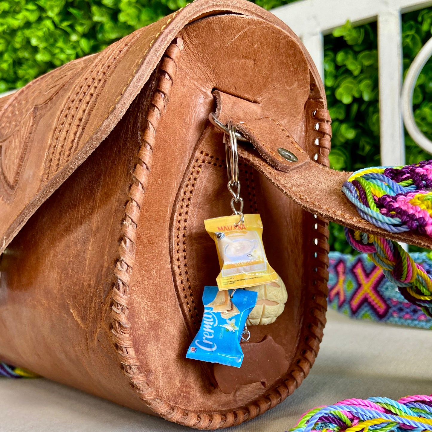 Mexican Charm Keychain - Concha Sweet Bread Mexican Charm Keychain - Concha Sweet Bread