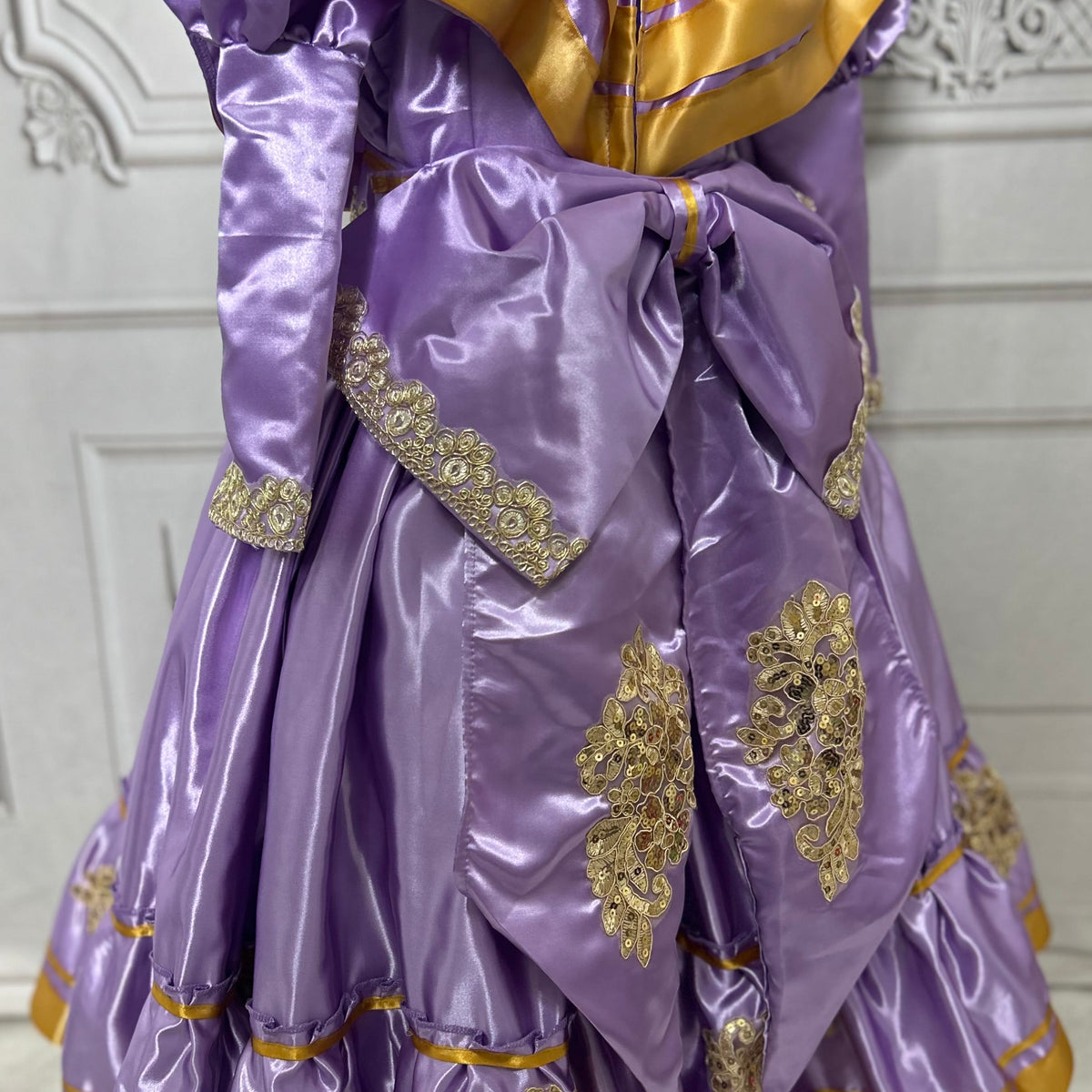 Mexican Charro Dress for Girls - Gold Detail Mexican Charro Dress for Girls - Gold Detail