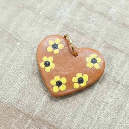 Mexican Clay Heart Charm Mexican Clay Heart Charm | Handmade in Mexico | Camelia