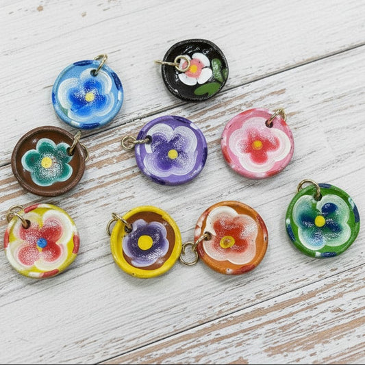 Mexican Clay Plate Charm Mexican Clay Bowl Charm | Handmade in Mexico | Camelia