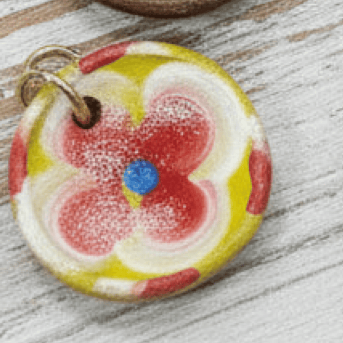 Mexican Clay Plate Charm Mexican Clay Bowl Charm | Handmade in Mexico | Camelia