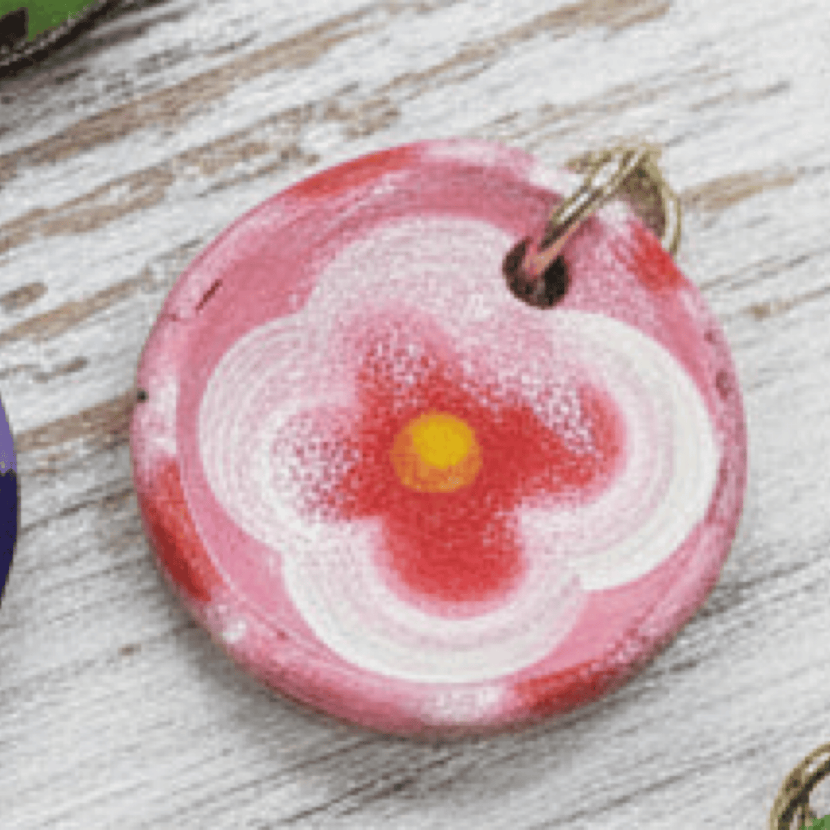 Mexican Clay Plate Charm Mexican Clay Bowl Charm | Handmade in Mexico | Camelia