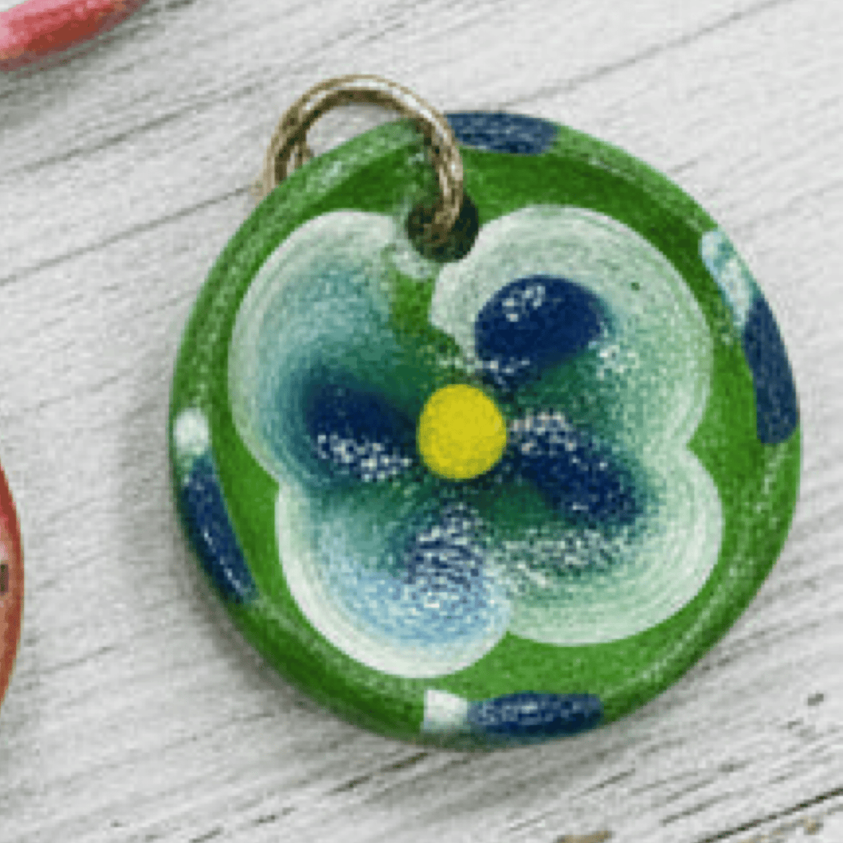 Mexican Clay Plate Charm Mexican Clay Bowl Charm | Handmade in Mexico | Camelia
