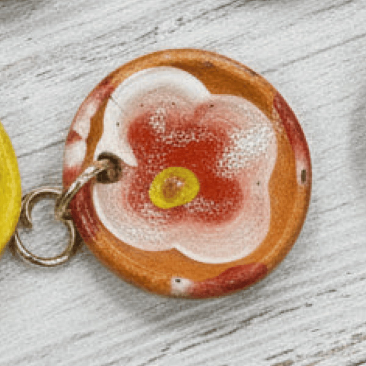 Mexican Clay Plate Charm Mexican Clay Bowl Charm | Handmade in Mexico | Camelia