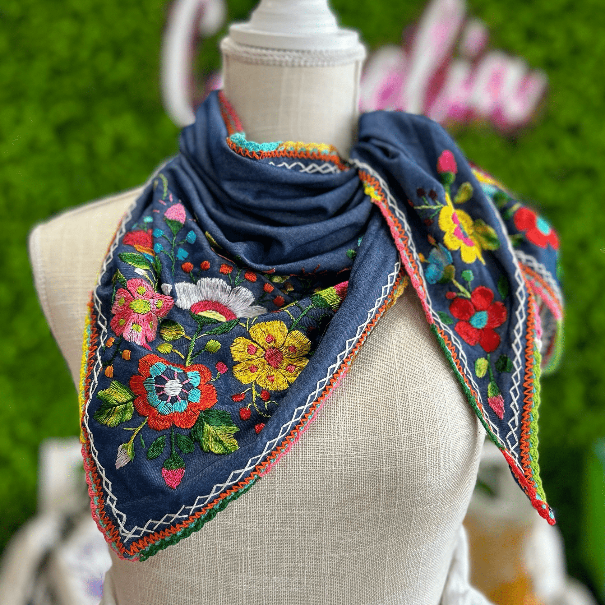 Mexican Embroidered Bandana