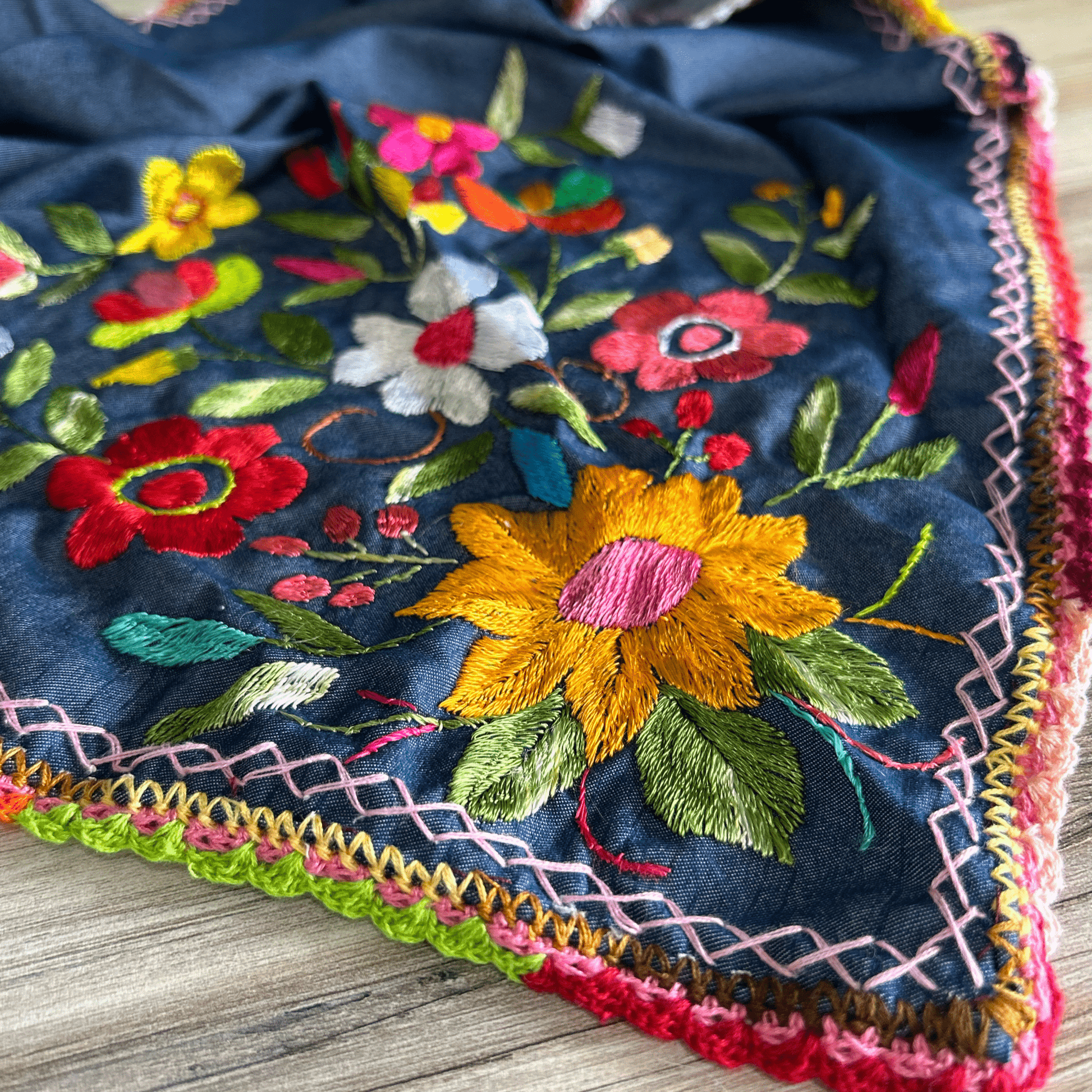 Mexican Embroidered Bandana