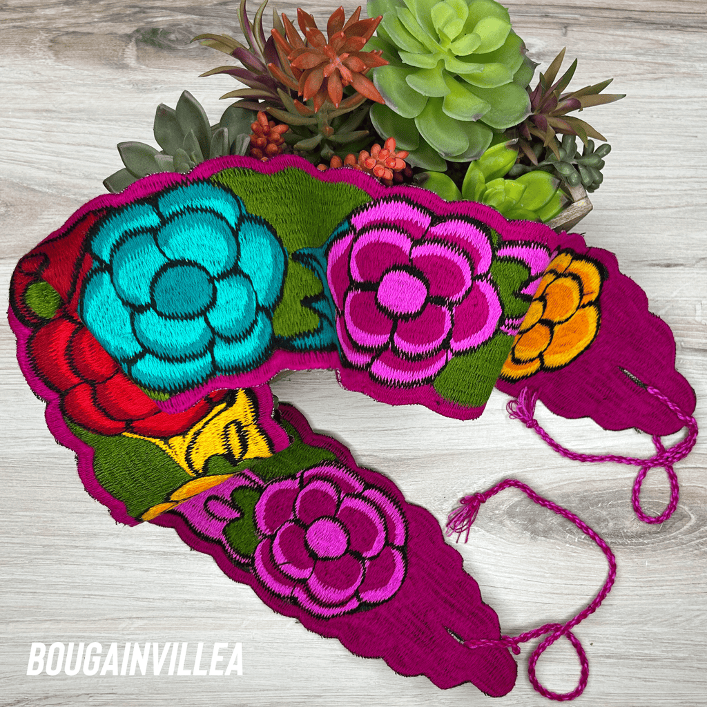 Mexican Embroidered Belt - Zinnia Mexican Embroidered Belt - Zinnia