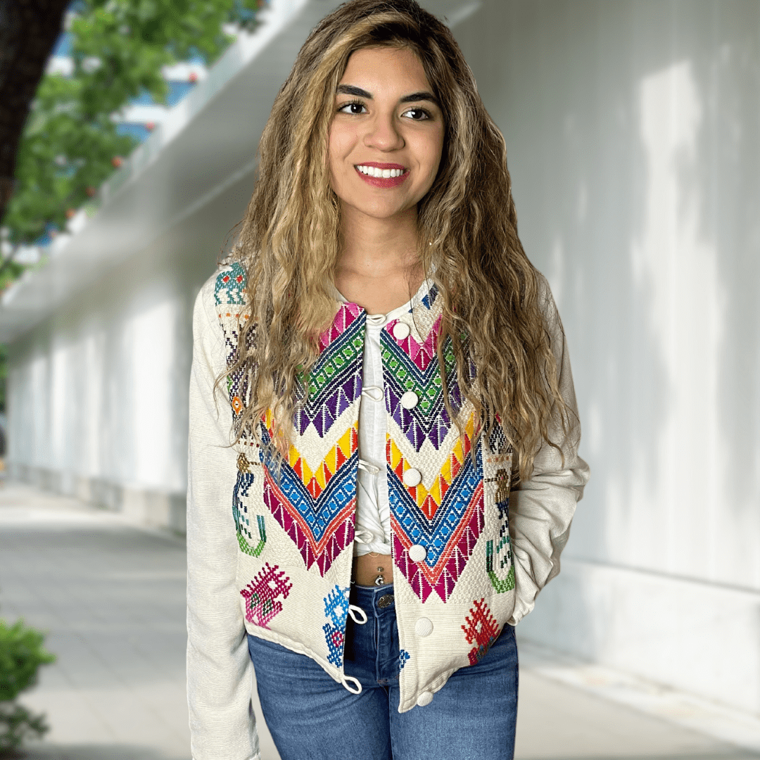 Mexican Embroidered Bolero Jacket - Maya