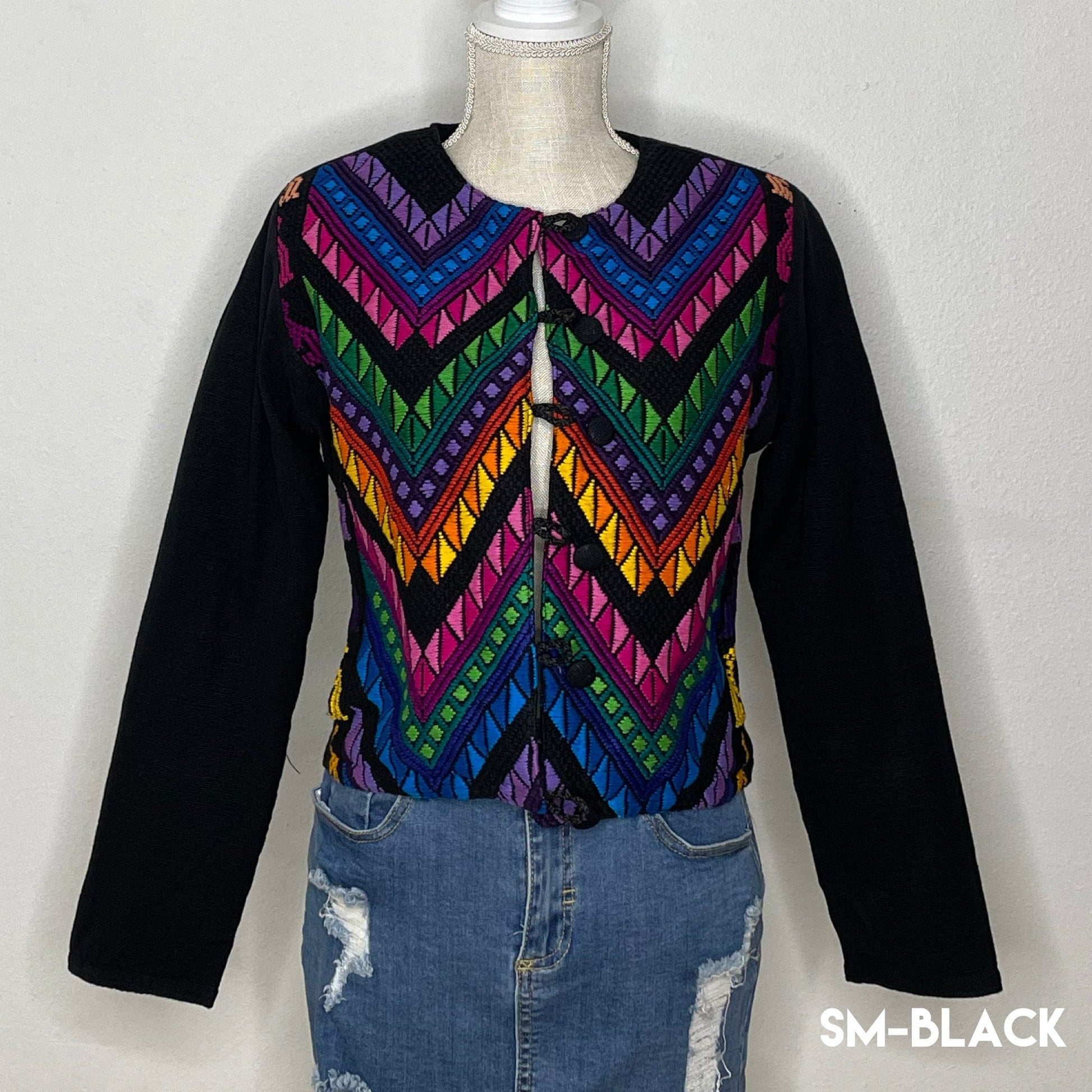 Mexican Embroidered Bolero Jacket - Maya