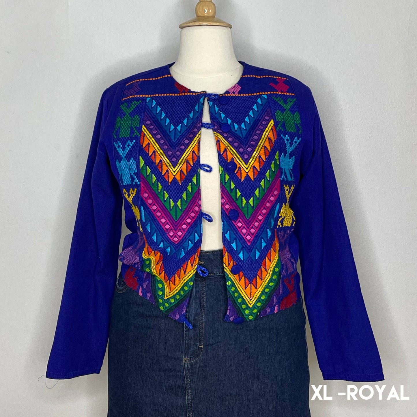 Mexican Embroidered Bolero Jacket - Maya