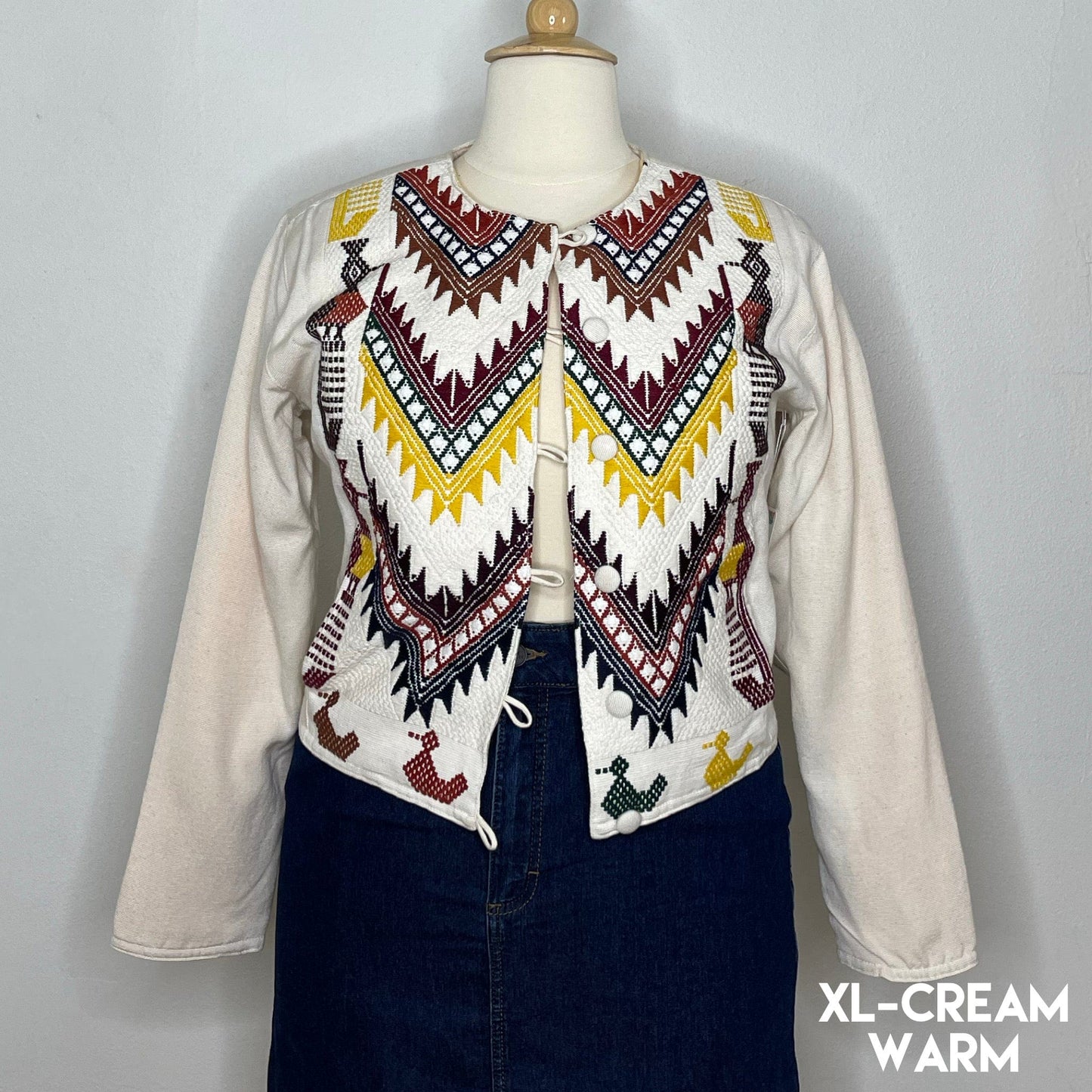 Mexican Embroidered Bolero Jacket - Maya