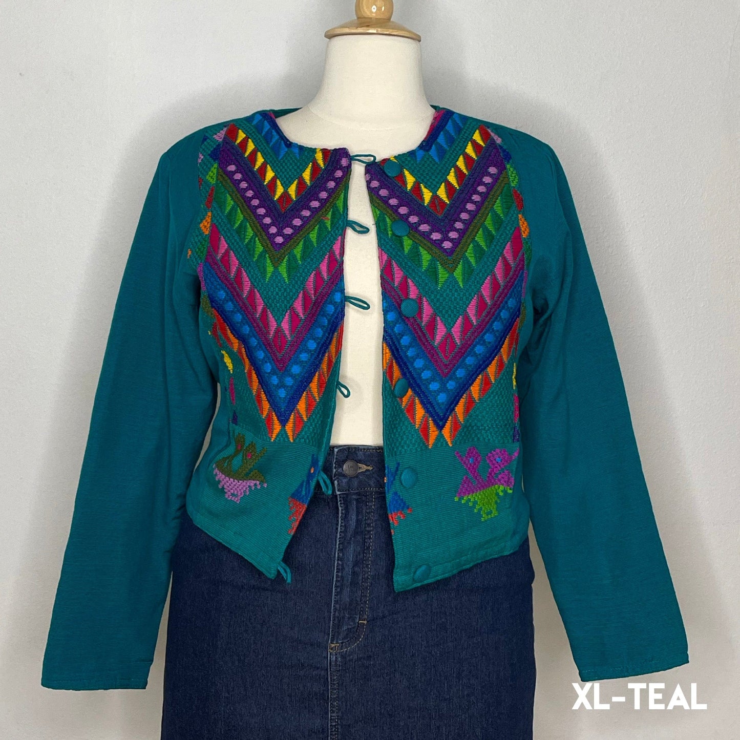 Mexican Embroidered Bolero Jacket - Maya