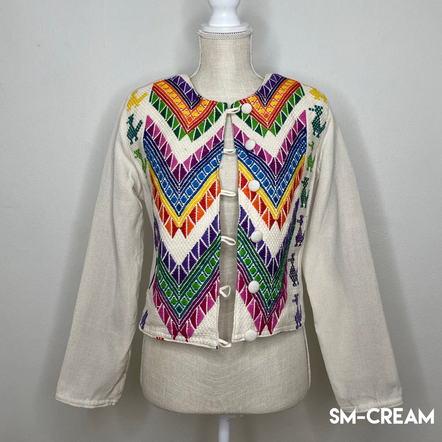 Mexican Embroidered Bolero Jacket - Maya