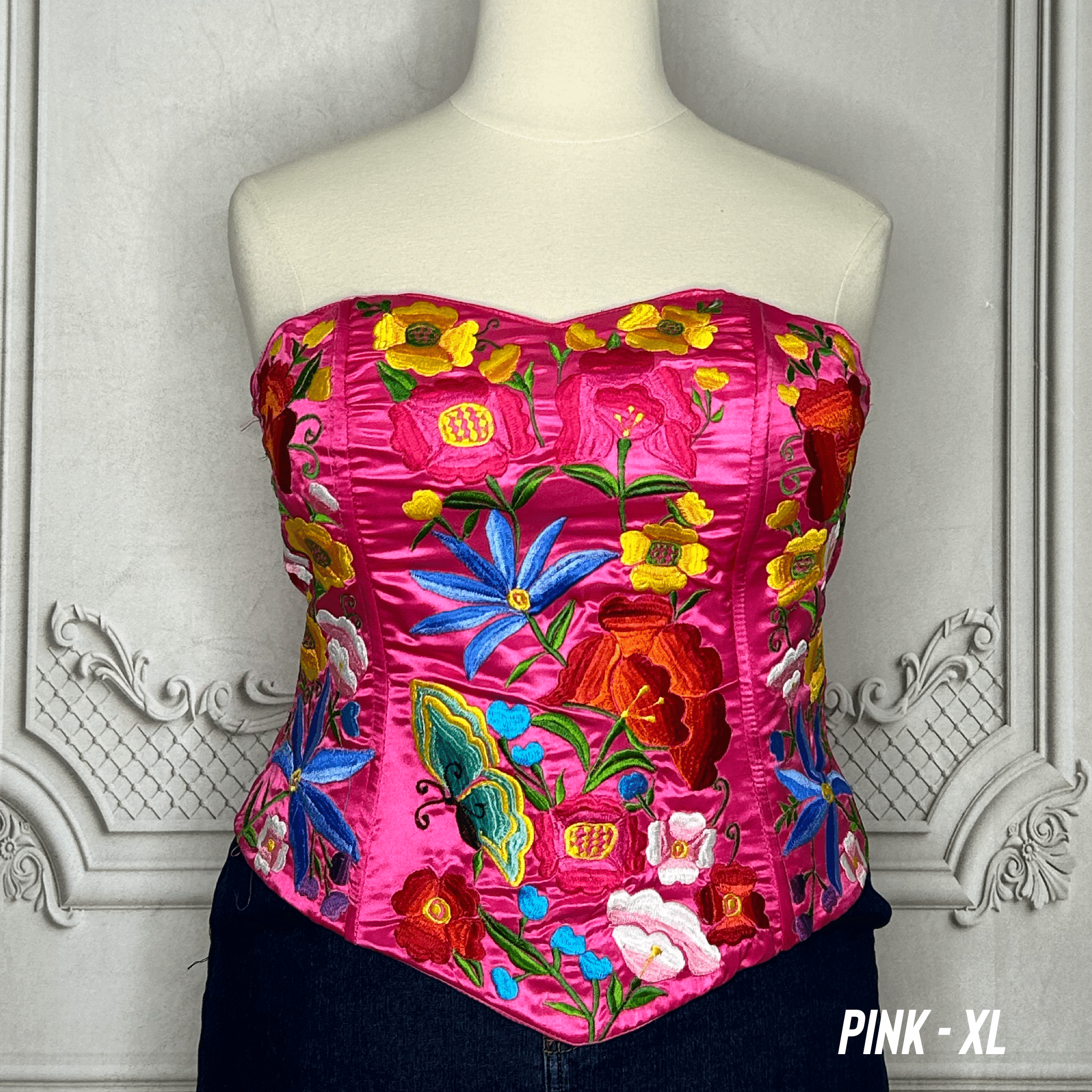 Mexican Embroidered Corset