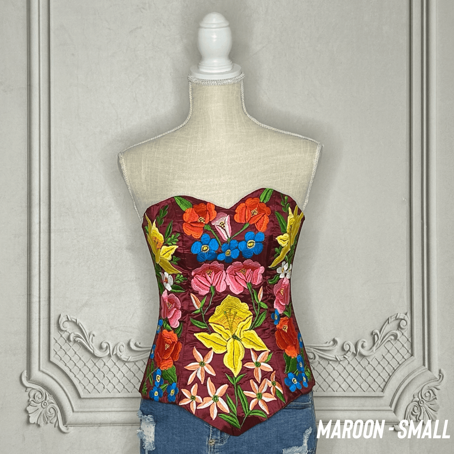 Mexican Embroidered Corset