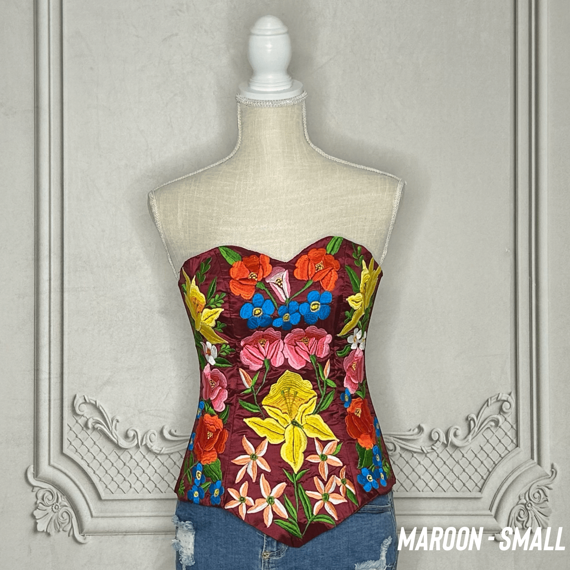 Mexican Embroidered Corset