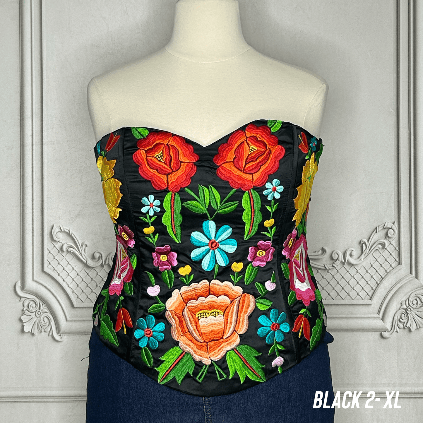 Mexican Embroidered Corset