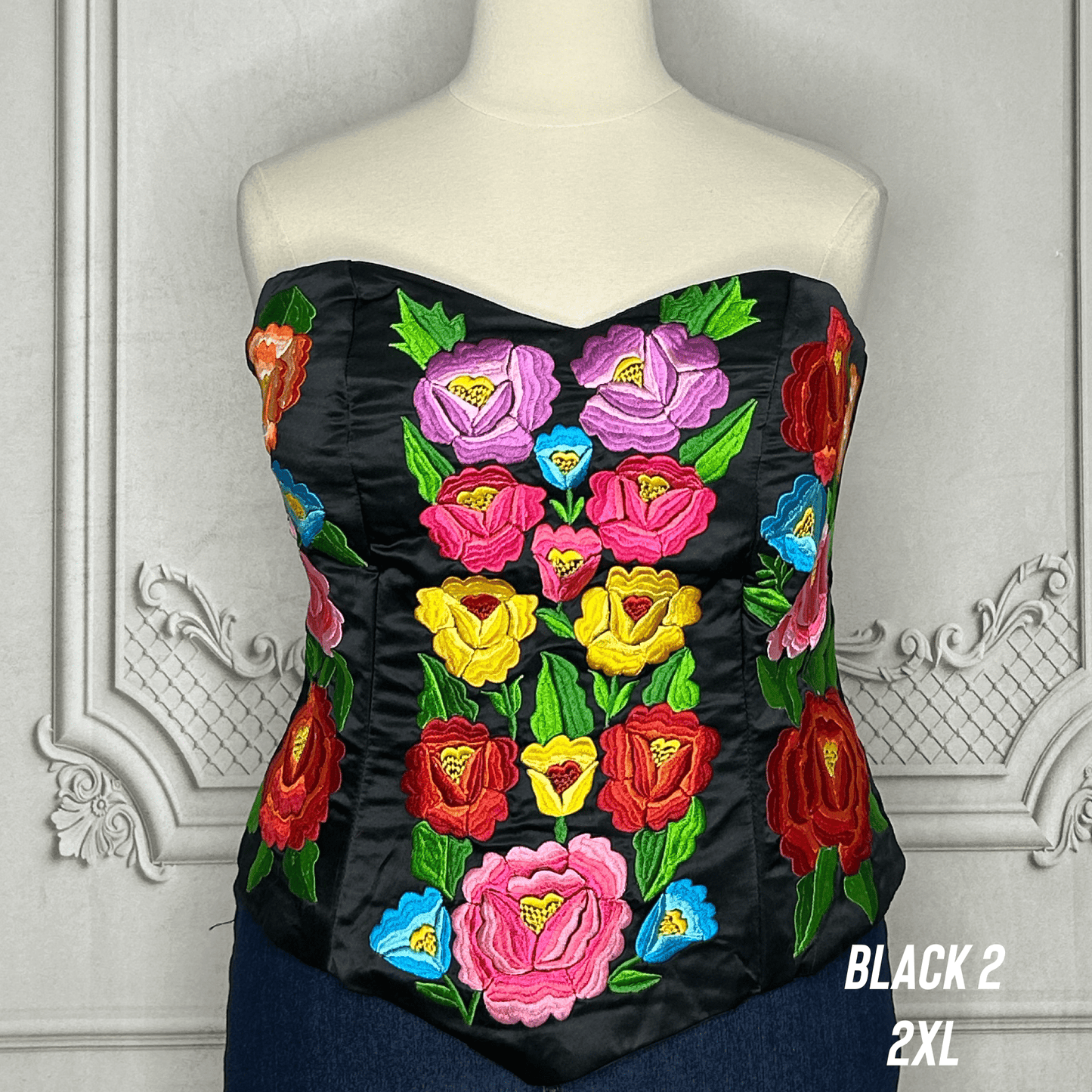 Mexican Embroidered Corset