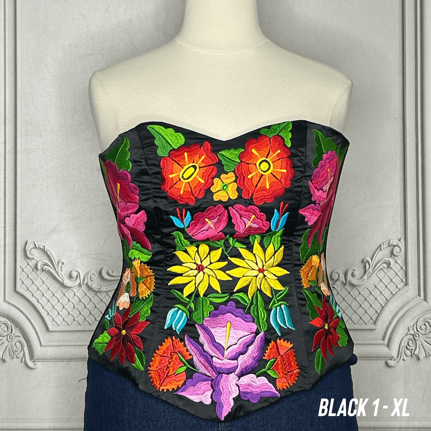 Mexican Embroidered Corset