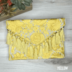 Mexican Embroidered Crossbody Clutch - Zinnia Mexican Embroidered Crossbody Clutch - Zinnia