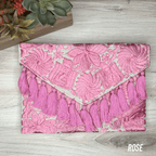 Mexican Embroidered Crossbody Clutch - Zinnia Mexican Embroidered Crossbody Clutch - Zinnia