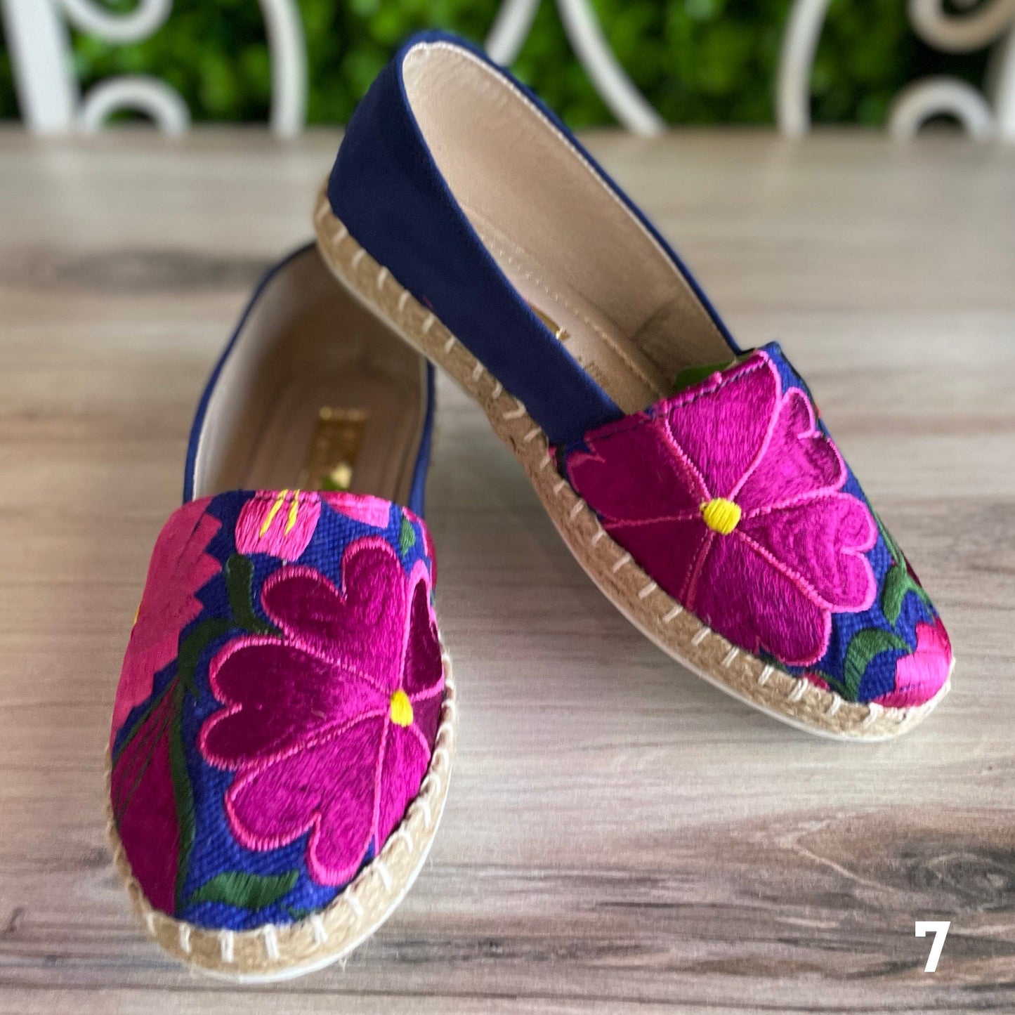 Mexican Embroidered Espadrille Shoes Zinnia