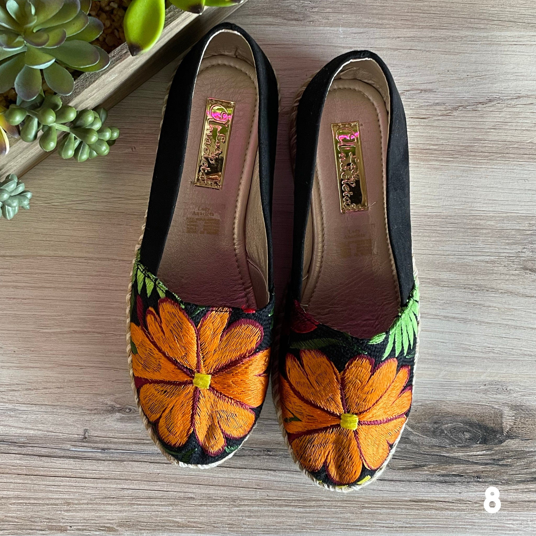 Embroidered espadrille flats online