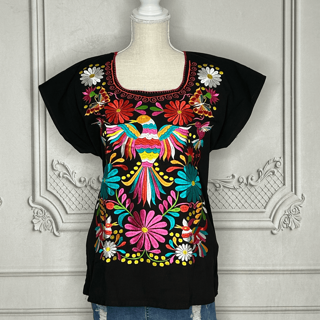 Mexican Embroidered Hummingbird Tunic Mexican Embroidered Hummingbird Tunic