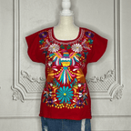 Mexican Embroidered Hummingbird Tunic Mexican Embroidered Hummingbird Tunic