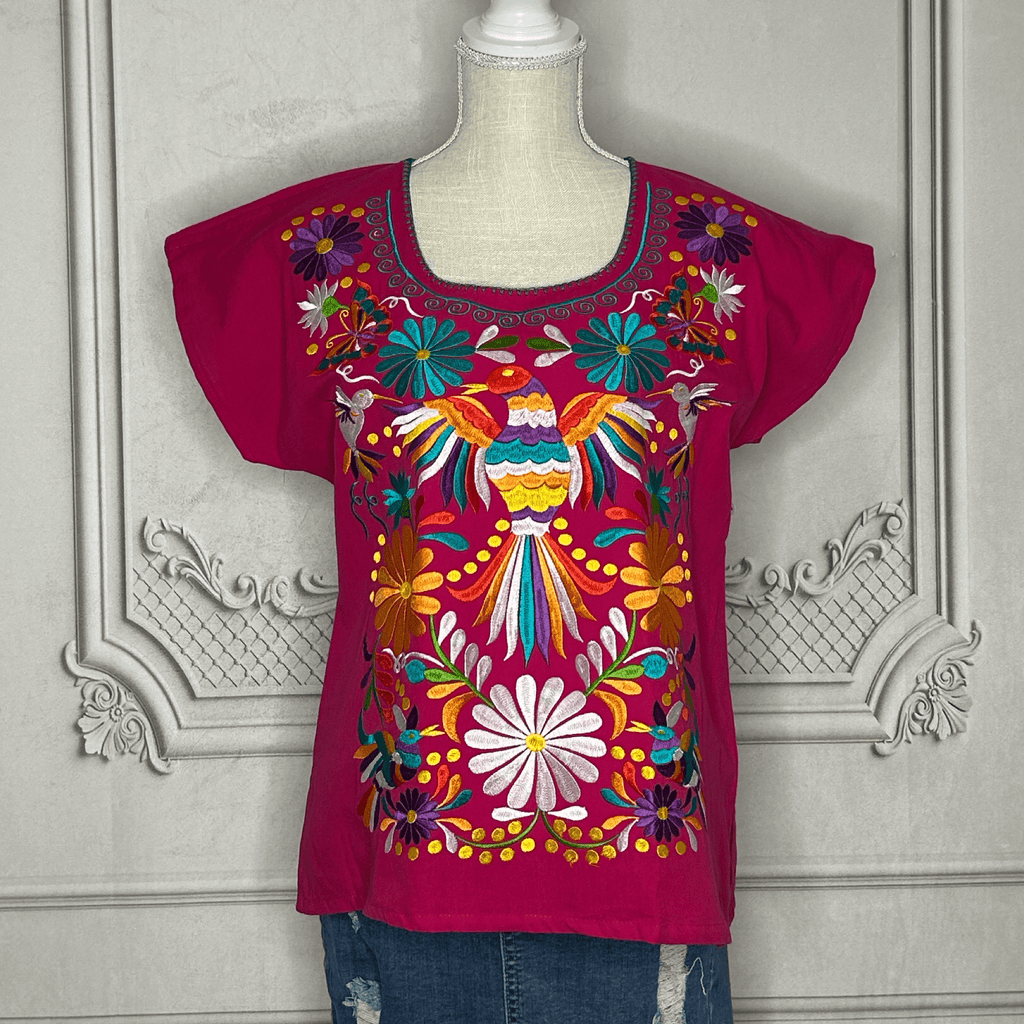 Mexican Embroidered Hummingbird Tunic Mexican Embroidered Hummingbird Tunic