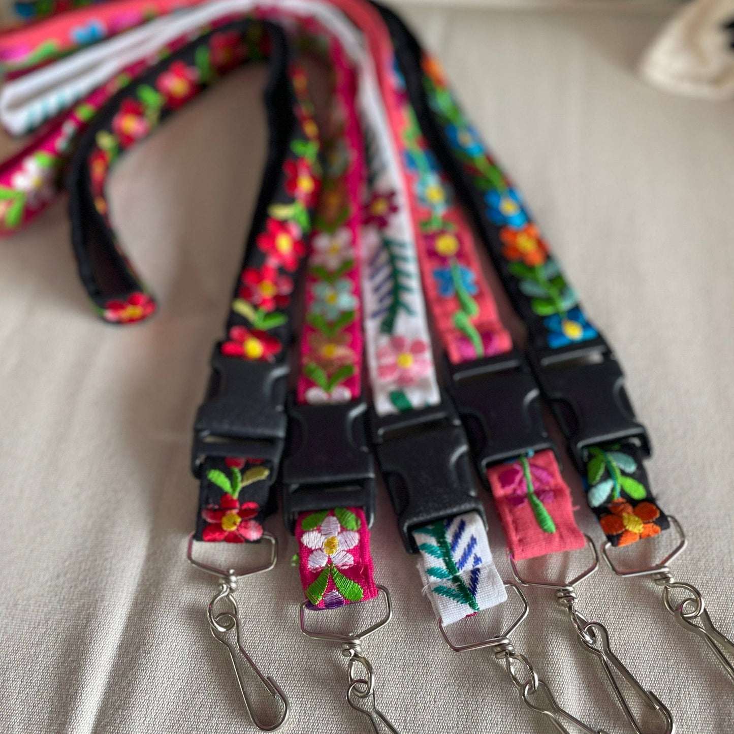 Mexican Embroidered Lanyard