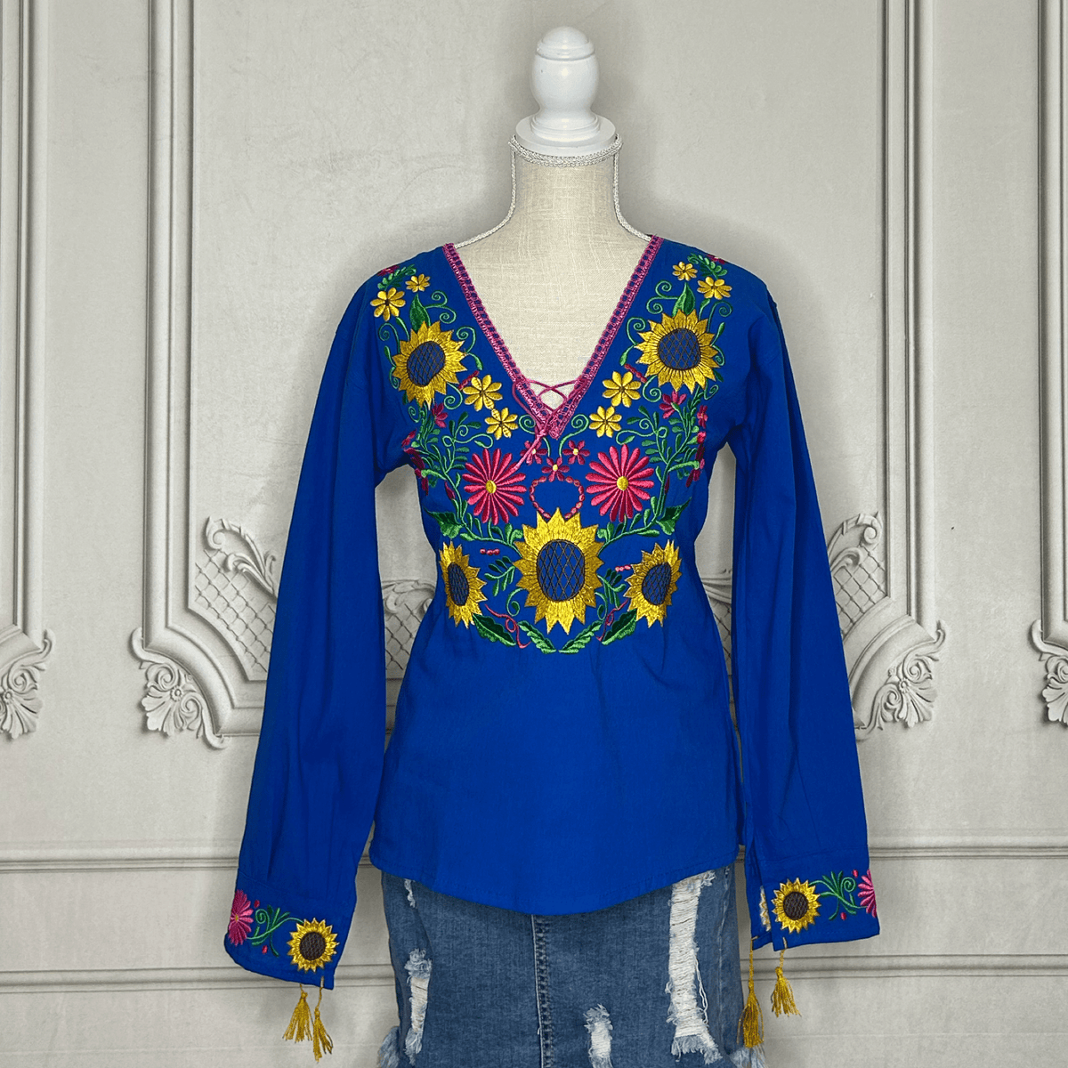 mexican-embroidered-long-  display picture 1