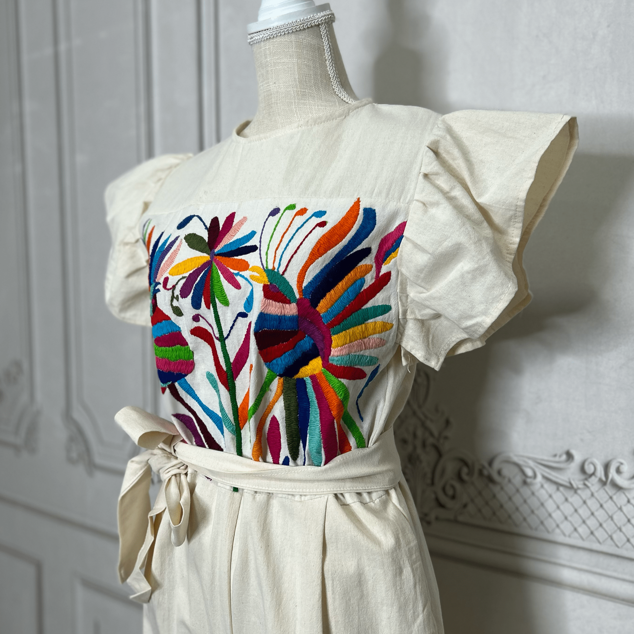 Mexican Embroidered Otomi Jumpsuit Mexican Embroidered Otomi Jumpsuit