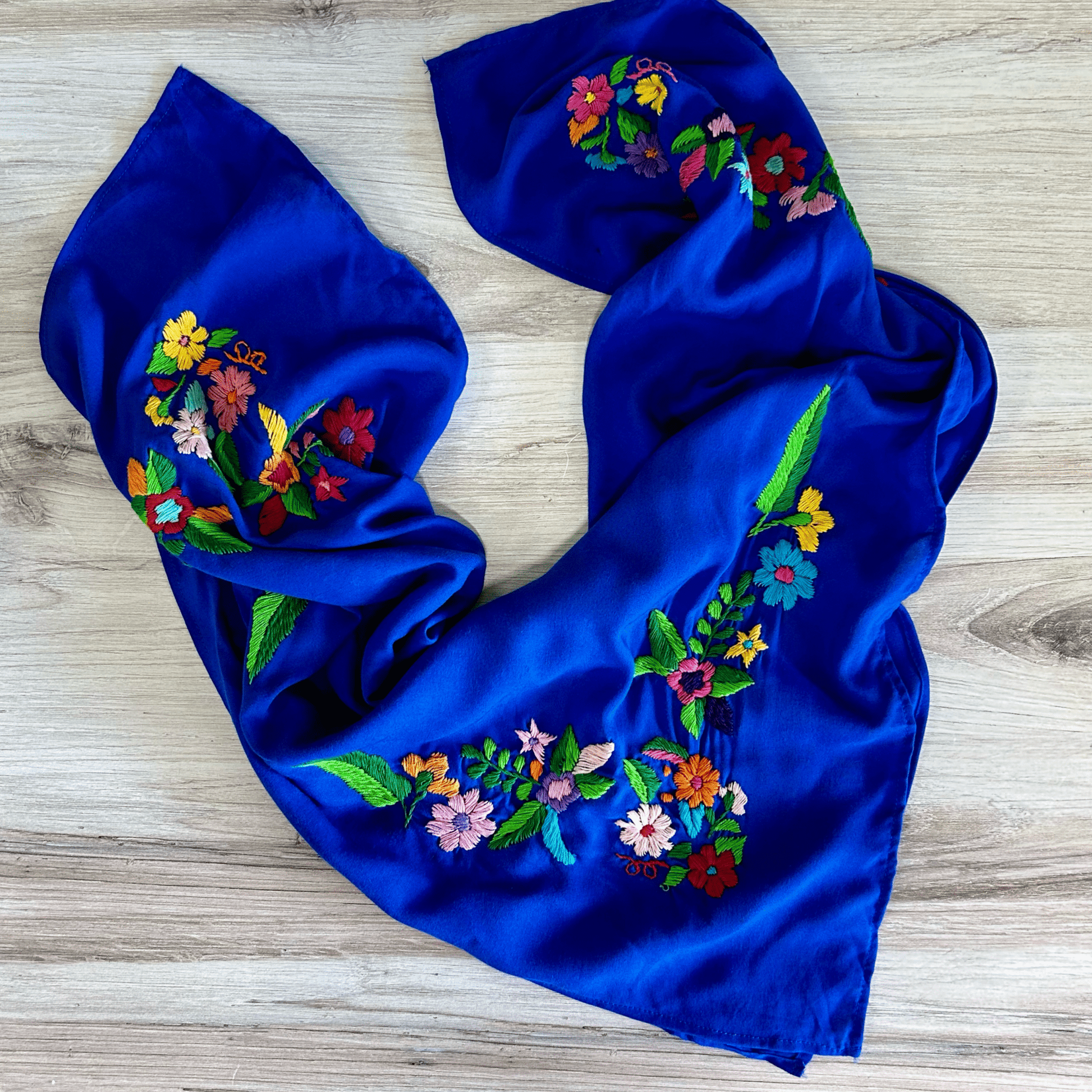 Mexican Embroidered Scarf